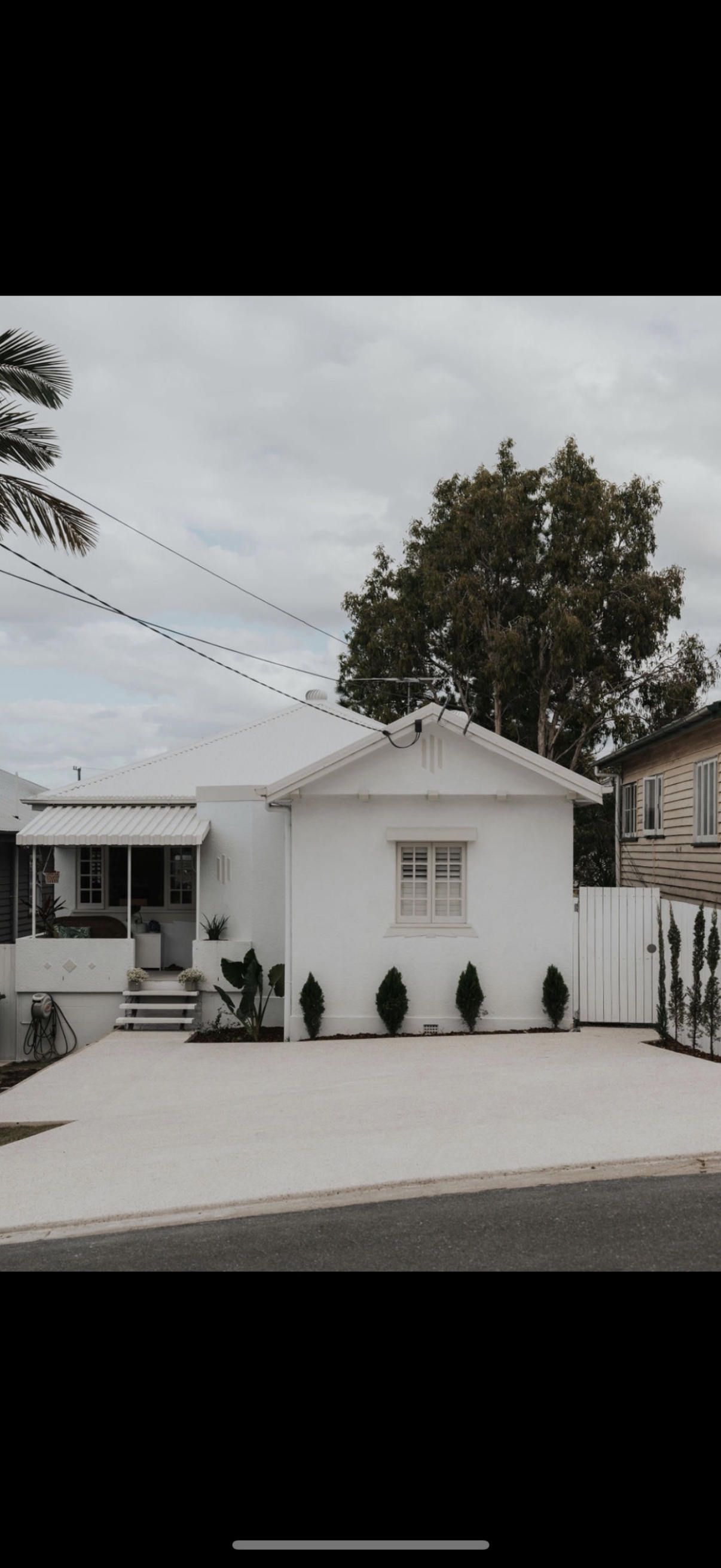 White Queenslander Exterior